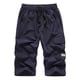 thumbnail image 2 of Pantalones cortos informales de poliéster para hombre, cintura ajustable, para actividades al aire libre, relajados, verano, 2 of 3