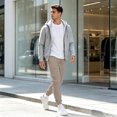 thumbnail image 7 of Men's Slim Jogger Pants Casual Tapered Drawstring Elastic Waist Jogging Sweatpants Running Exercise Gym Workout Athletic Pants with pockets Camel S, 7 of 7