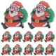 thumbnail image 1 of 25 uds Navidad Papá Noel con una bolsa de regalo broche de insignia con luz LED para regalo de niños, 1 of 7