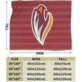 thumbnail image 3 of Susquehanna University Logo Fleece Blanket, Very Soft Microfiber Flannel Blanket for Couch Warm and Cozy for All Seasons, Black, 3 of 6