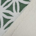 thumbnail image 4 of PiccoCasa Sherpa Blanket Soft Reversible Snowflake Throw Blanket for Sofa Couch Bed(Green, 50" x 60"), 4 of 6