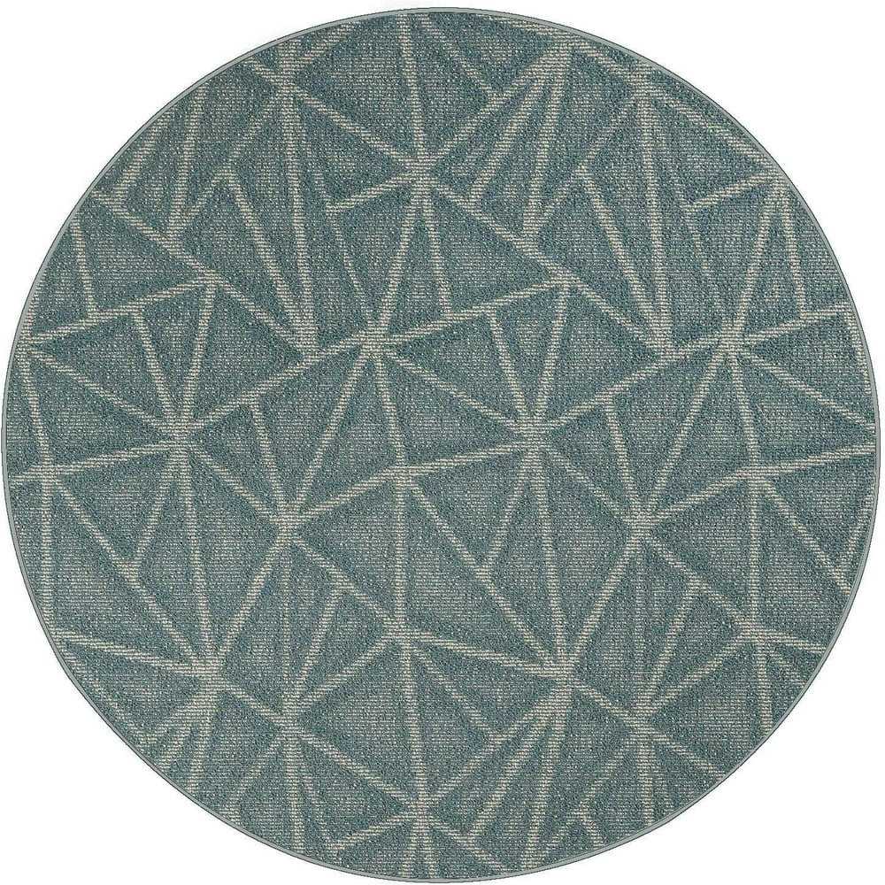 Indoor Outdoor custom size area rugs made in USA pattern Geometrical