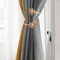 thumbnail image 4 of Beautynvta 2 Pcs Flower Curtain Tiebacks, Drapes Sheers Tie Backs, Bendable Curtain Holdbacks, Twist Tie Backs for Home Bedroom Decor, Coffee, 4 of 6