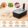 thumbnail image 2 of Large Sous Vide Container 26 Quarts with Lid,Complete Sous Vide Accessories Kit BPA Free,Compatible with Anova and Most Sous Vide Cookers（Comes with 2 Sous Vide Racks and Insulating Sleeve）, 2 of 9