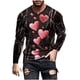 thumbnail image 2 of Blusas y camisas de manga larga y cuello redondo para hombre, camisetas casuales con estampado de moda y cuello redondo, blusas de licra de manga corta para hombre., 2 of 5