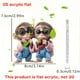 thumbnail image 3 of Adornos colgantes para el día de San Valentín, regalos para el día de San Valentín, decoración para el día de San Valentín, llavero con colgante de mono con gafas dulces de ojos grandes, accesorios pa, 3 of 7