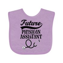 Inktastic Future Physician Assistant Childs Boys or Girls Baby Bib
