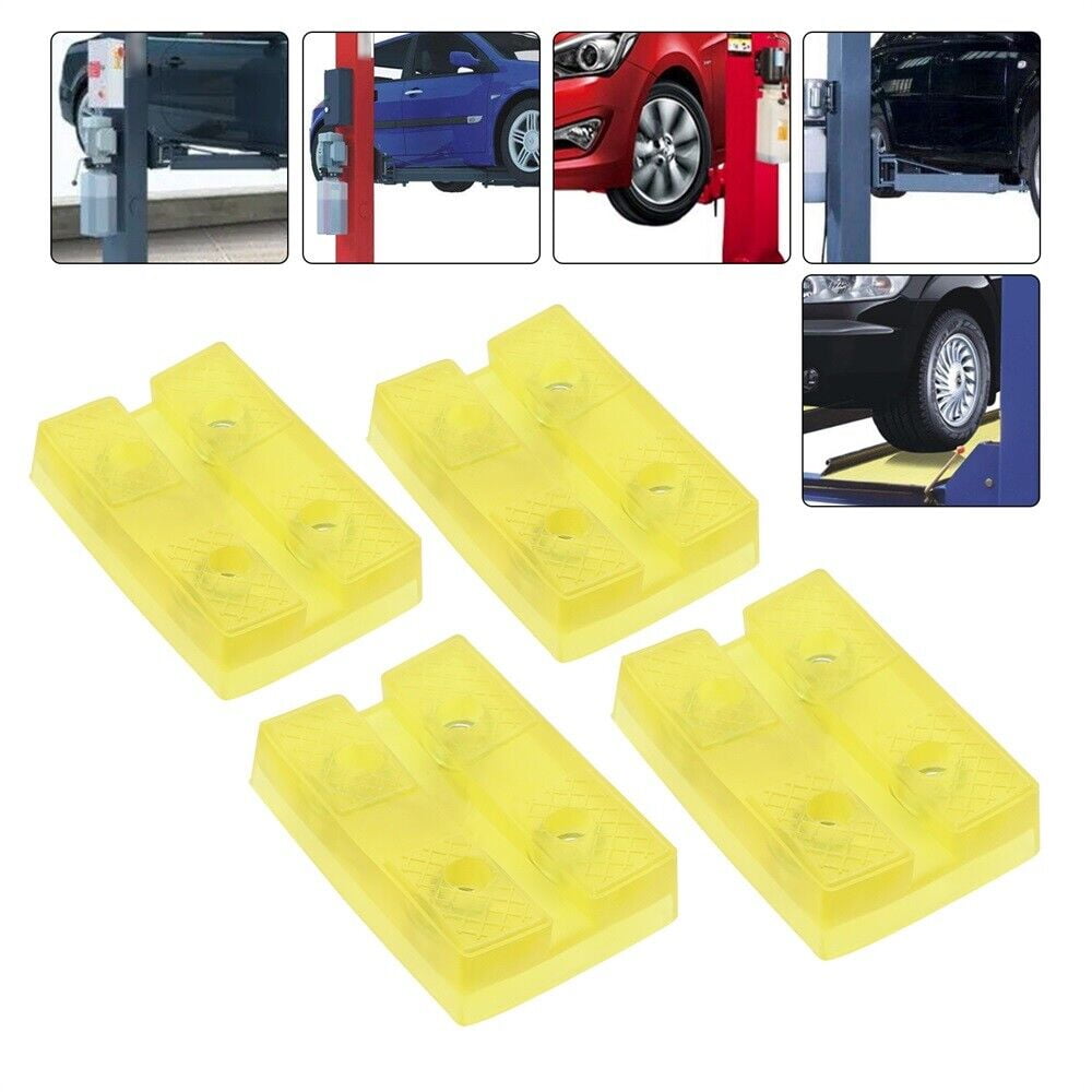 Fichiouy 4pcs Rectangular Rubber Arm Pads Car Lift Parts for Rotary Lift with Hardware