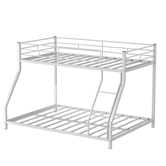 Bunk Bed Bunk Bed Twin Over Full Metal Slat Support Bunk Bed Bunk Bed Twin Over Full Metal Heavy Duty Modern Bunk Bed Frame With Ladder And High Guardrail For Bedroom Noiseless No