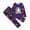 H122-Purple, variant on TOWED22 Family Pajamas Matching Sets Halloween Print Sleepwear for Adults and Kids Holiday PJS Set,L
