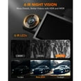 thumbnail image 3 of WOLFBOX 4K Dash Cam 3 Channel, WiFi&GPS, 3" LCD DashCam Front and Rear with Super IR Night Vision, Loop Recording, G-Sensor, Vehicle, 24H Parking Monitor, 3 of 10