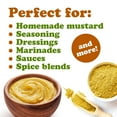thumbnail image 7 of Organic Ground Yellow  Mustard Seeds, 1 Pound – All-Natural, Vegan Spice for Flavorful Cooking and Seasoning, Non-GMO, Kosher, Bulk – by Food to Live, 7 of 7