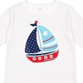 thumbnail image 4 of Inktastic Sailing Boat, Sailor, Sailing, Boat, Ship, Sails Boys Long Sleeve Toddler T-Shirt, 4 of 5