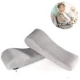 thumbnail image 1 of par de almohadillas para reposabrazos de silla de oficina con reposabrazos de espuma viscoelástica y reposabrazos inclinado elevado: fundas de cojines universales para alivio de reposabrazos y codos, 1 of 5