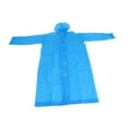 thumbnail image 2 of Chubasquero Largo, Capa De Lluvia, Ropa Impermeable Cómoda, Impermeable, Reutilizable, Chaqueta De Lluvia, Adulto, Azul Sunnimix Ponchos de lluvia, 2 of 8