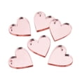 thumbnail image 1 of Etiqueta personalizada con grabado de espejo, decoración de acrílico con agujero para boda, corazón de amor, nombre de fiesta, bautismo de bebé, regalo personalizado, 20/50/100 piezas, 1 of 4