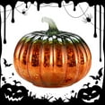 thumbnail image 4 of Glass Pumpkin Light LED Fall Lamp Fall Home Decor Thanksgiving Night Light for Bedroom Bathroom Hallway Halloween Decoration Table Centerpiece, 4 of 9