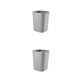 thumbnail image 1 of Injueey Cubo de basura ABS conveniente y práctico descubierto para Hotel adecuado para cubo de basura minimalista de encimera cubos de basura gris 12L 2Conjunto, 1 of 6