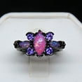 thumbnail image 2 of Logan Butterfly Promise Ring for Women Pink Fire Opal Purple Cz Ginger Lyne Collection, 2 of 5