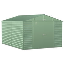 Arrow Select 10 x 14 x 8 ft Sage Green Steel Storage Shed