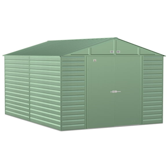 Arrow Select 10 x 14 x 8 ft Green Shed