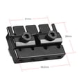 thumbnail image 3 of Set 4-string Headless Electric Bass Guitar String Locking Nut Set with 2 Wrench 2 Screw Black, 3 of 6
