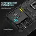 thumbnail image 4 of A 14 5G Case for Samsung Galaxy A14 5G Case, with Camera Cover and Kickstand [Military Grade Drop Tested] Shockproof Slim Protective Case 6.6 inch-Black, 4 of 12