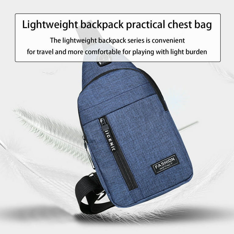 Back to School Backpack Clearance! Dvkptbk Small Sling Bag Crossbody Chest  Shoulder Water Resistant Sling Purse One Strap Travel Bag for Men Women