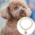 thumbnail image 2 of Dsseng Durable Kitten Necklace Heart Rhinestone Pendant   Pet Decoration   Party Dress Up, 2 of 7