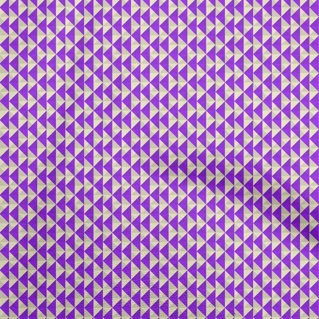 oneOone Silk Tabby Purple Fabric Geometric Sewing Craft Projects Fabric Prints By Yard 42 Inch Wide