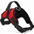 thumbnail image 2 of Walbest Adjustable Pet Dog Harness with Metal Ring and Easy Control Handle for Small Medium Large Dogs, Red, L, 2 of 7