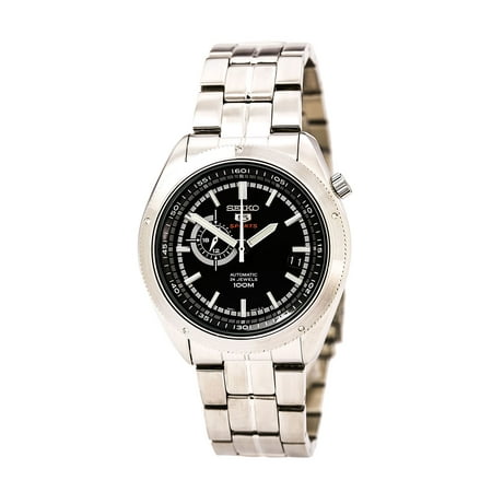 Seiko SSA065K1 Men's 5 Sports Automatic Black Dial Stainless Steel Watch