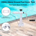 16 FT Solar Pool Cover Reel for Above Ground Swimming Pool Solar