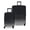 Black, variant on Elite 2-Piece Expandable Hardside Spinner Luggage Set, with TSA Lock, 20" Carry-on and 28" Checked Luggage, Rose Gold