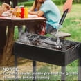 thumbnail image 4 of BBQ Bristles Grill Brush, Heavy Duty Grill Cleaner Brush Scrubber, Stainless Steel Grill Brush, Y Shape BBQ Brush with Long Handle & Extra Wide Head, Grill Cleaning Tool, 1 Pcs, 12.2x6.41", 4 of 8