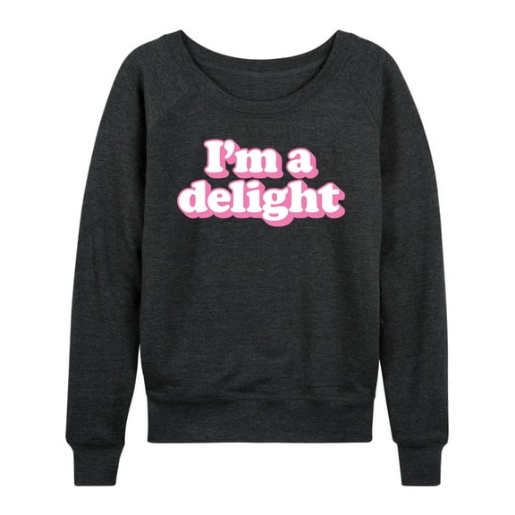 Instant Message - I'm A Delight - Women's Lightweight French Terry Long Sleeve Shirt