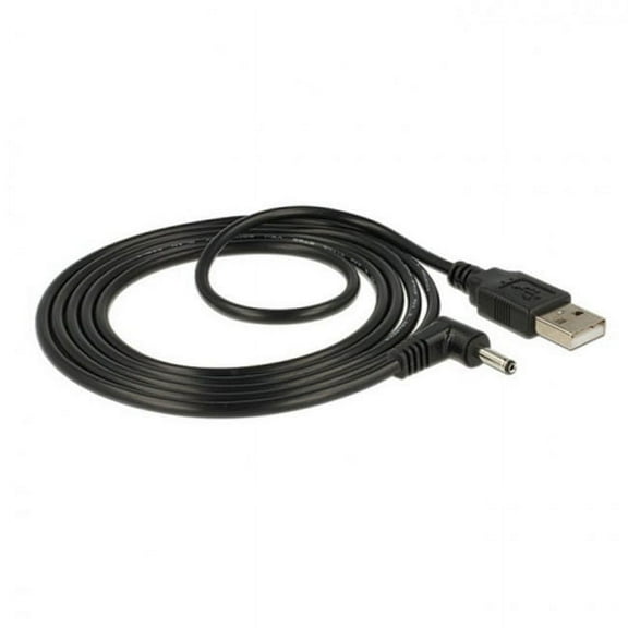 FVH USB 2.0 Male to Right Angled 90 Degree 3.5mm 1.35mm DC power Plug Barrel 5v Cable 100cm