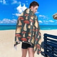 thumbnail image 5 of SKYSONIC Beach Towels 30"x60", Mushrooms Camping Towels Vegetables Brown Sand Free Beach Towel, Large Beach Towels Quick Dry Bath Travel Towels Pool Yoga Beach Mat for Men Women, 5 of 7