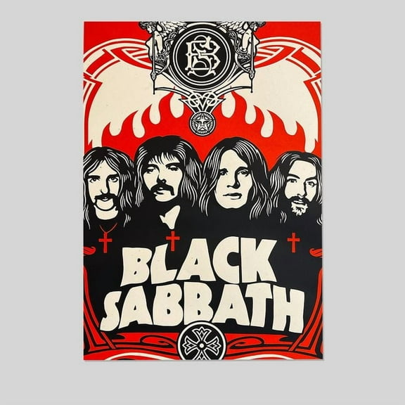 Music Poster- Black Sabbath 2025 Poster - Ozzy Osbourne - Vintage Style - Size 24x36 - Postora