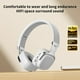 thumbnail image 5 of Pisexur - Auriculares Bluetooth para hombre, plegables, inalámbricos y con cable, estéreo, para celular y PC, suaves, ligeros, para uso prolongado, para niños, organizador de electrónica., 5 of 7
