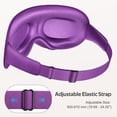 thumbnail image 6 of Getino 3D Blackout Sleep Masks for Women Men, Soft Eye Masks for Sleeping for Side Sleepers, Purple, 6 of 8