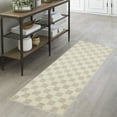 thumbnail image 7 of Mainstays Plush Block Check Ivory Indoor Runner Rug, 1'11" x 6', 7 of 7
