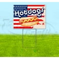 thumbnail image 1 of Hot Dogs V1 (18" X 24") Yard Sign, Includes Metal Step Stake, 1 of 6