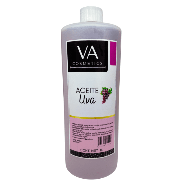 Aceite Masajes Uva Corporal Spa Profesional 1 Litro VA