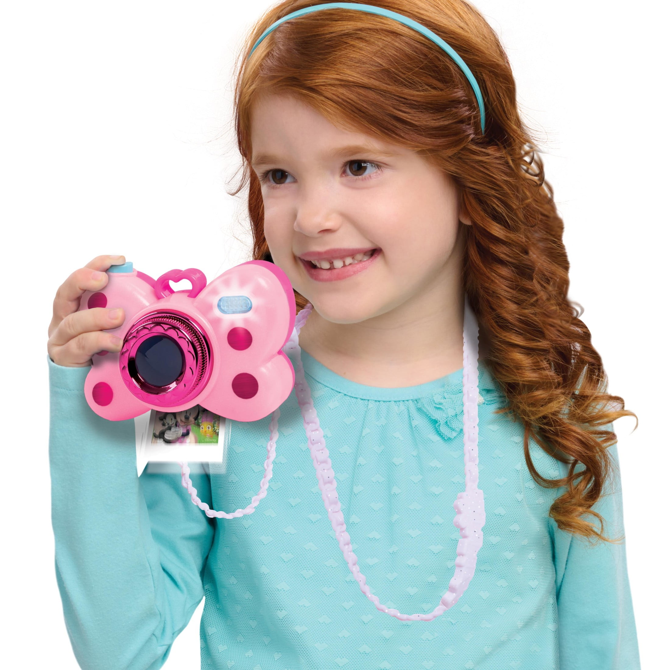 Disney Junior Minnie Mouse Picture Perfect Play Camera, Lights and Sounds, Pink, 4pieces, Baby and T(图4)