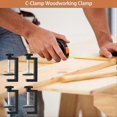 thumbnail image 5 of 6pcs G clamps for woodworking Universal C-Clamp Small Desk Clamp, 5 of 5