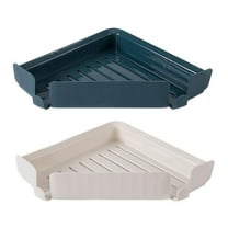 Niceauty 2Pcs Corner Shelf Bathroom Organizer with Strong Adhesion No Drilling Storage Racks