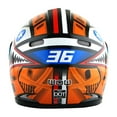 thumbnail image 5 of WOW Motorcycle Full Face Helmet Street Bike BMX MX Youth Kids HKY-B15 Monster Shark Orange, 5 of 5