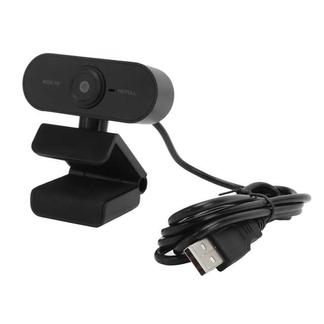 USB Webcam, 1080p Hd Cámara Web de Micrófono Incorporada USB2.0 para la enseñanza de cursos en línea para transmisión en vivo para videoconferencias