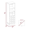 thumbnail image 7 of Classic Bar Cabinet, Two Drawers, Twelve Built-in Wine Rack Black, 7 of 7